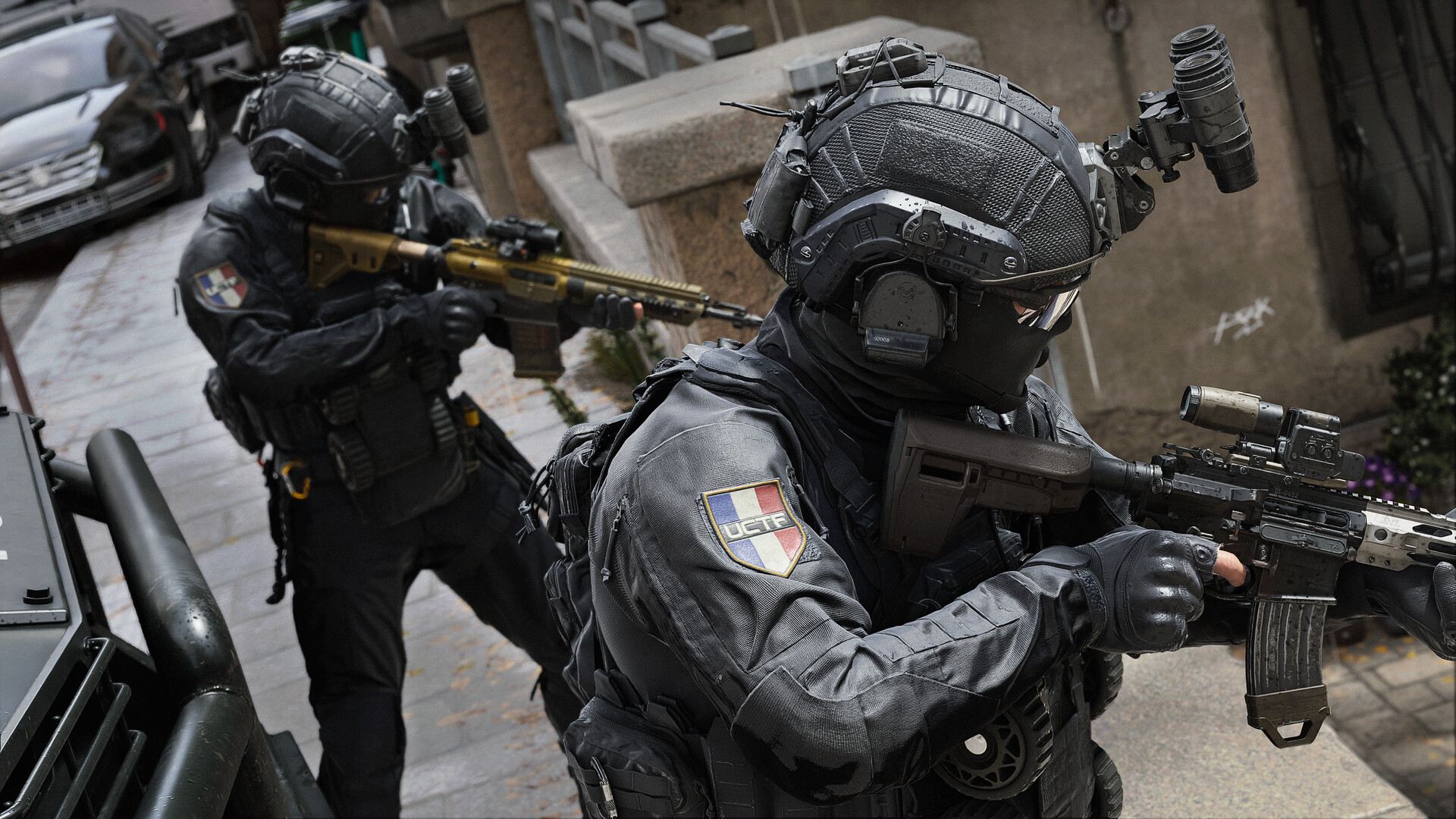 Modern Warfare 4 operators in close-quarters combat